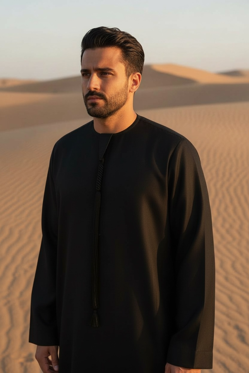 Classic Emarati Thobe – Cashmere Wool Blend