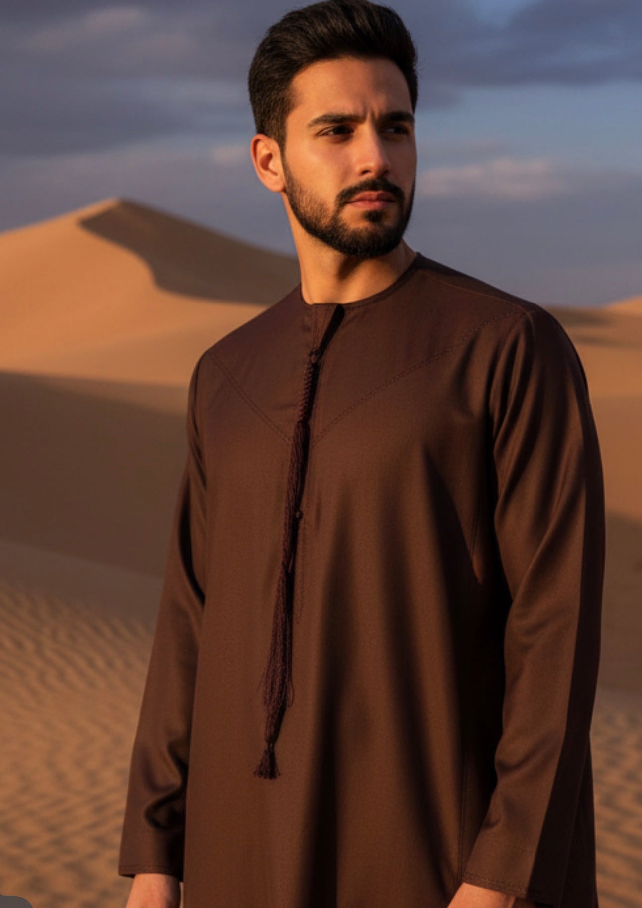 Classic Emarati Thobe – Cashmere Wool Blend