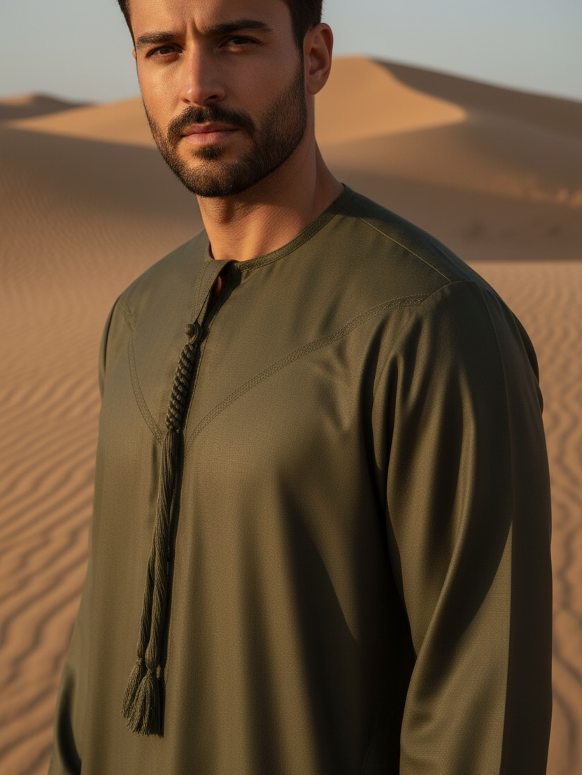 Classic Emarati Thobe – Cashmere Wool Blend